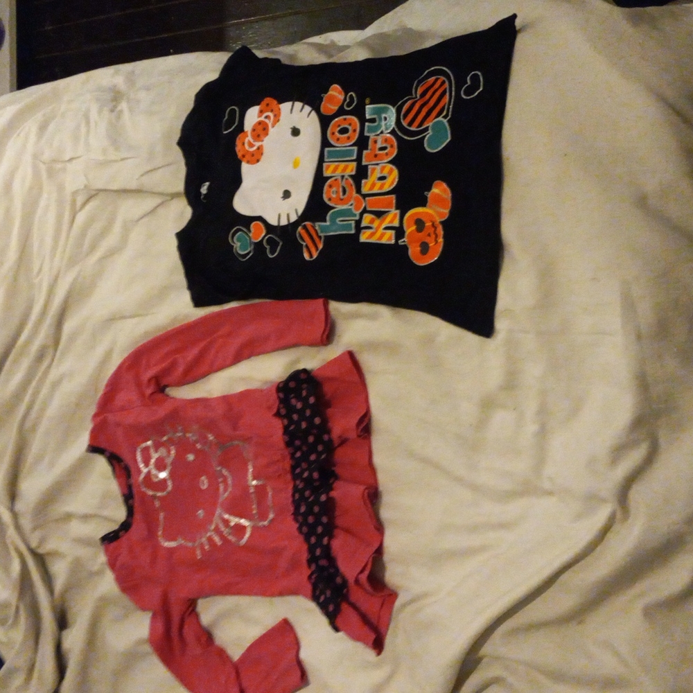 2 hello kitty shirts